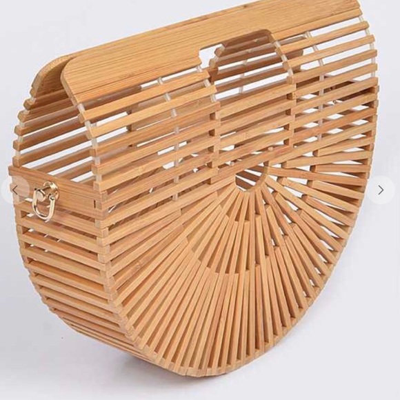 Bamboo Convertible crossbody clutch bag. - Picture 3 of 4